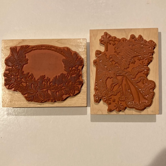 Wood Stamp PSX Lot: Christmas Wreath Angel - Picture 2 of 8